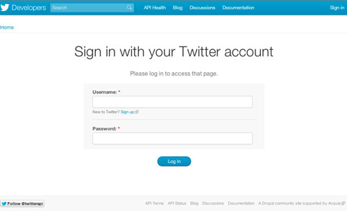 Sign Up For Twitter Card