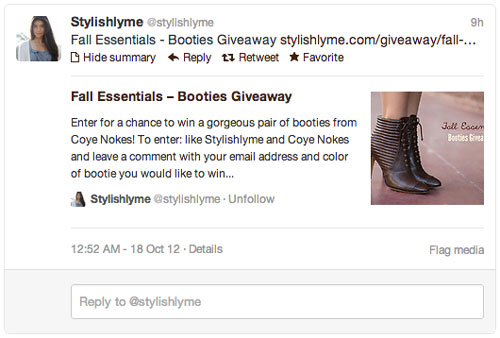 What a WordPress Twitter Card Looks Like