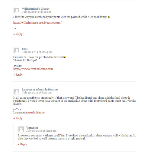 Comments and Blogging