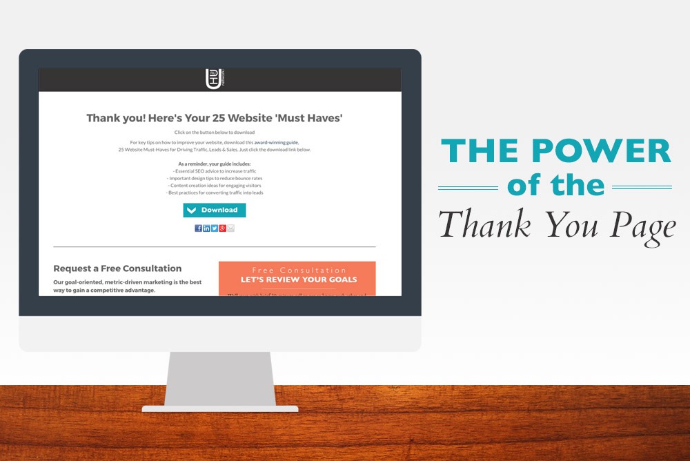 The power of a thank you page - 6 tips to enhance your thank you page