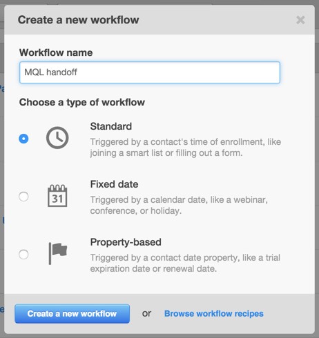 Creating a New Workflow To Track Leads