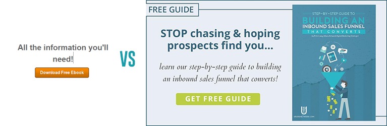 lead generation Images rather than text only for CTAs
