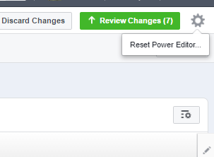 Trouble shooting facebook power editor