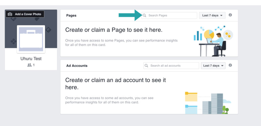 access facebook Business manager claim a page