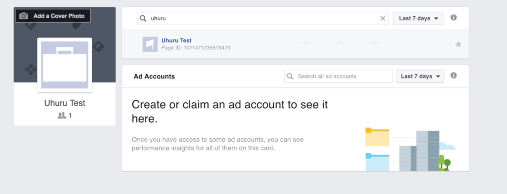 access facebook Business manager claim a page business account