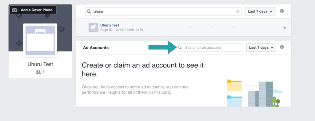 access facebook Business manager search ad accounts