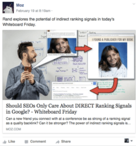 Facebook Ad images busy moz ad