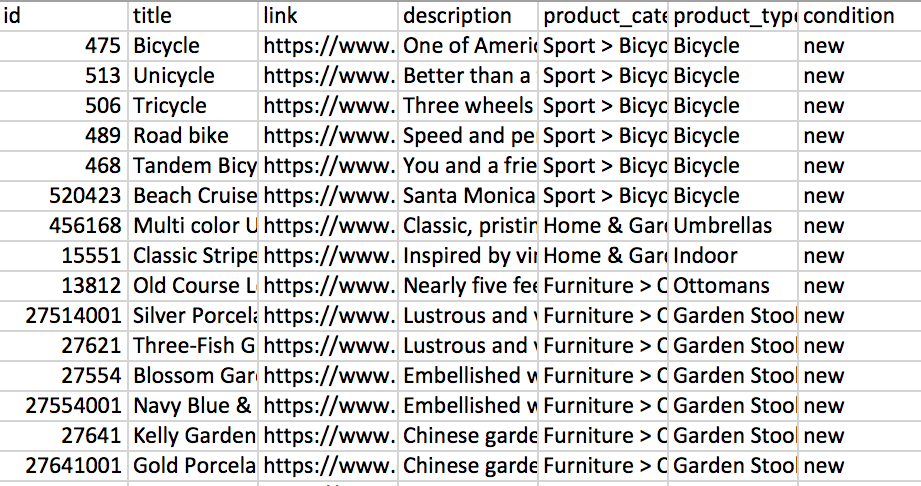 Product Feed