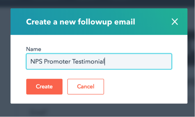 Create a HubSpot NPS Campaign - Step 7- follow up email