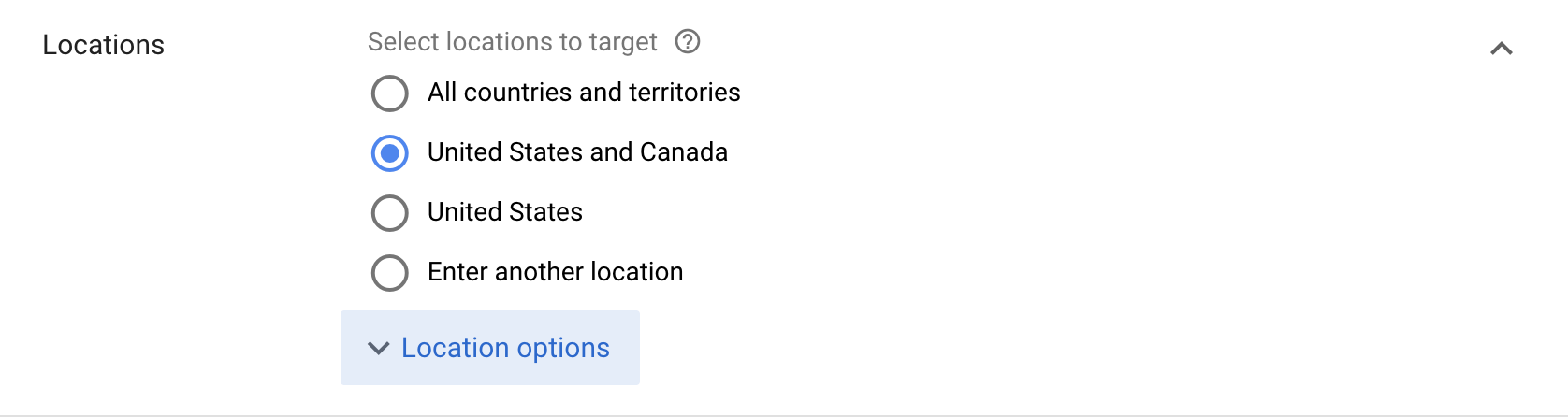 Location Targeting