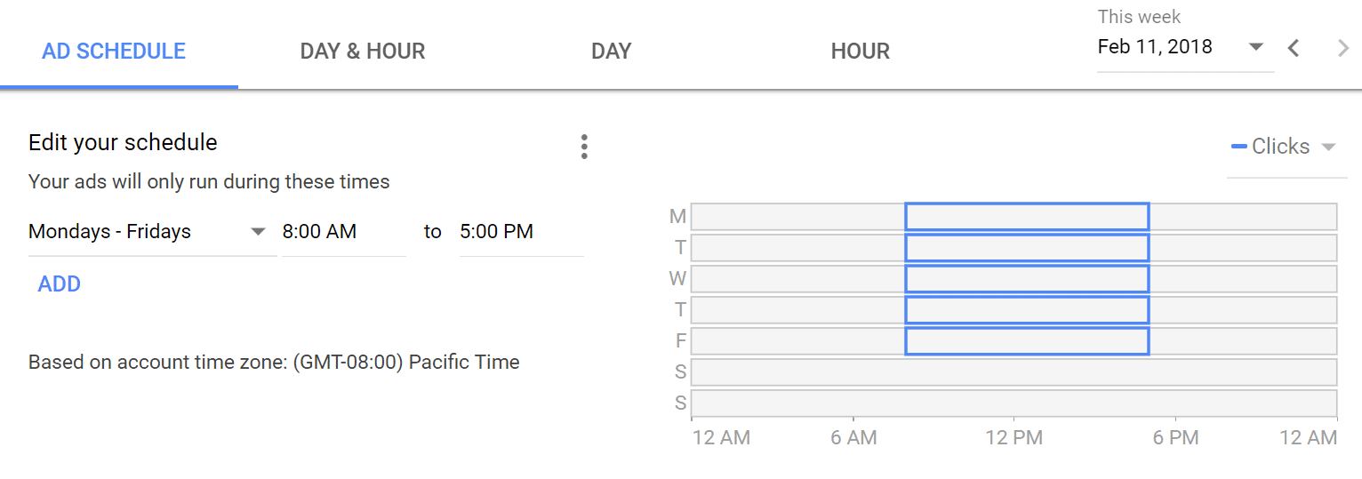 Time of Day Targeting